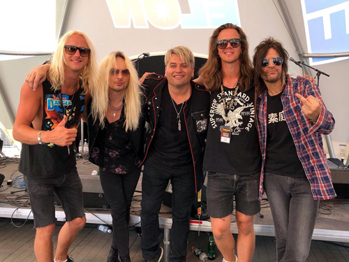 Paul, Rob & Steve : Sweden Rock Festival 2018 with Jen & Jen from Crazy Lixx - June 9, 2018